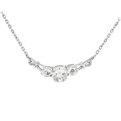 Collar en plata con Petalita