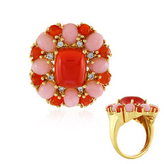 Anillo en plata con Cornalina