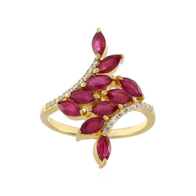 Anillo en plata con Rubí de Madagascar