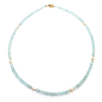 Collar en plata con Aguamarina de Brasil