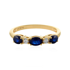 Anillo en plata con Espinela azul royal