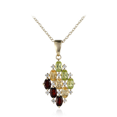 Collar en plata con Granate