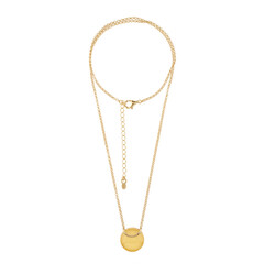 Collar en plata con Ámbar báltico Milky