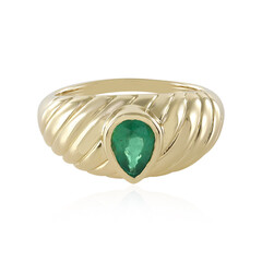 Anillo en oro con Esmeralda de Zambia AAA (de Melo)