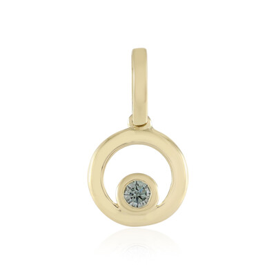 Colgante en oro con Diamante azul cielo SI2