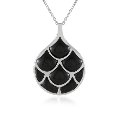 Collar en plata con Ónix negro (KM by Juwelo)