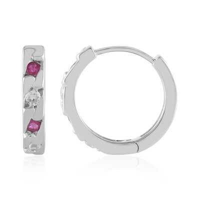 Pendientes en plata con Rubí de Madagascar