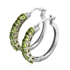 Pendientes en plata con Peridoto