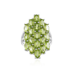 Anillo en plata con Peridoto