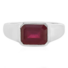 Anillo en plata con Rubí de Madagascar