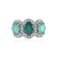 Anillo en plata con Grandidierita