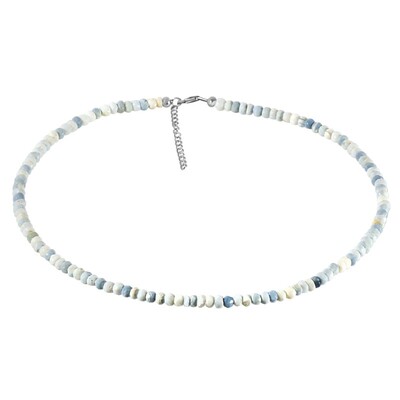 Collar en plata con Ópalo azul
