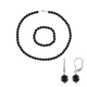 Set en plata con Ónix negro