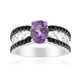 Anillo en plata con Amatista
