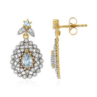 Pendientes en plata con Aguamarina