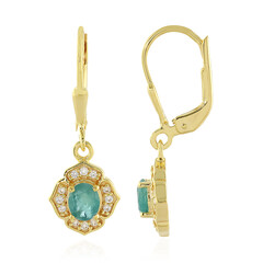 Pendientes en plata con Grandidierita