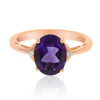 Anillo en oro con Amatista