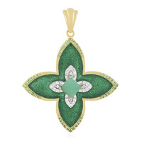 Colgante en plata con Esmeralda de Socoto