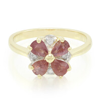 Anillo en oro con Zafiro Padparascha no calentado