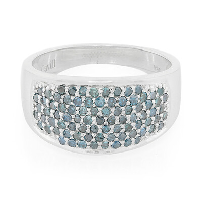 Anillo en plata con Diamante fantasía