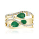 Anillo en oro con Esmeralda de Zambia AAA (CIRARI)