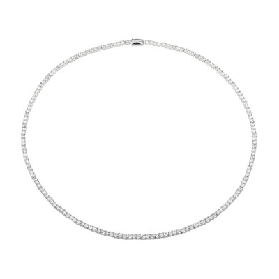 Collar en plata con Topacio blanco (Adela Silber)
