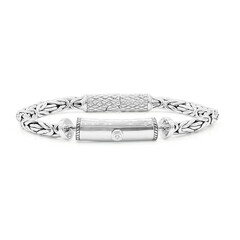 Brazalete en plata con Diamante I1 (G) (Nan Collection)