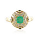 Anillo en oro con Esmeralda de Zambia (de Melo)