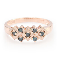 Anillo de hombre en plata con Diamante fantasía