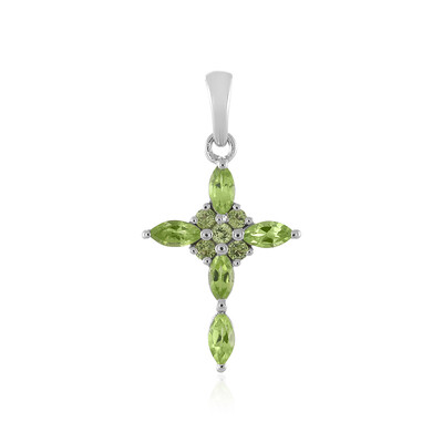 Colgante en plata con Peridoto de Arizona