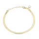 Brazalete en plata con Topacio blanco