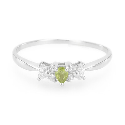 Anillo en plata con Turmalina cuprífera