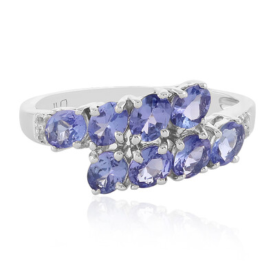 Anillo en plata con Tanzanita