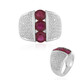 Anillo en plata con Rubí de Madagascar (de Melo)