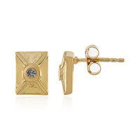 Pendientes en plata con Diamante I3 champán
