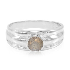 Anillo en plata con Espectrolita