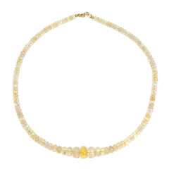 Collar en oro con Ópalo de Welo