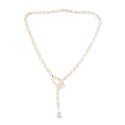 Collar en plata con Perla blanca Freshwater (TPC)