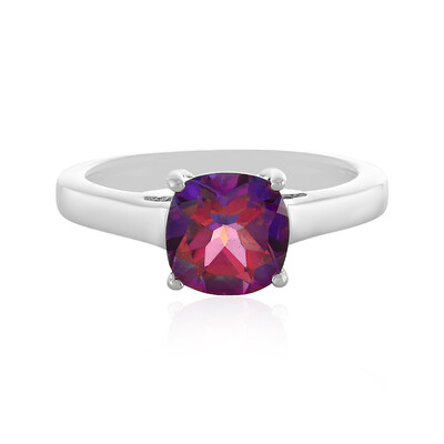 Anillo en plata con Topacio místico púrpura