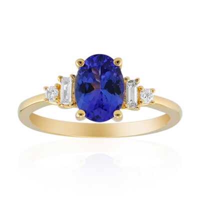 Anillo en oro con Tanzanita AAA (CIRARI)