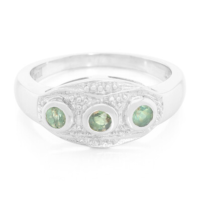 Anillo en plata con Alejandrita de Brasil