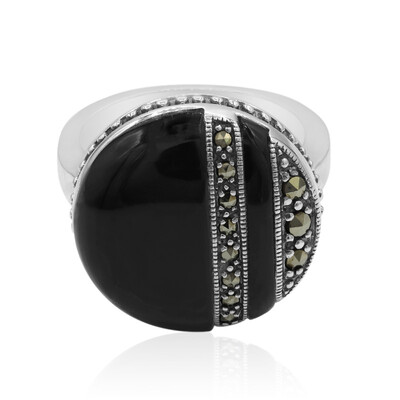 Anillo en plata con Ónix negro