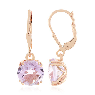 Pendientes en plata con Amatista Rosa de Francia