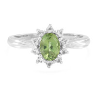Anillo en plata con Apatita de Rusia