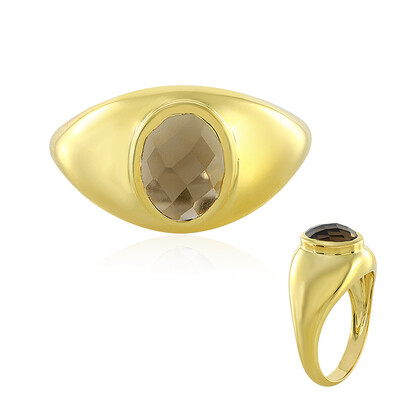 Anillo en plata con Cuarzo ahumado