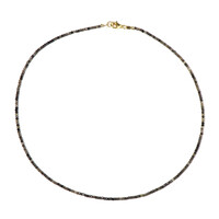 Collar en plata con Zafiro chocolate