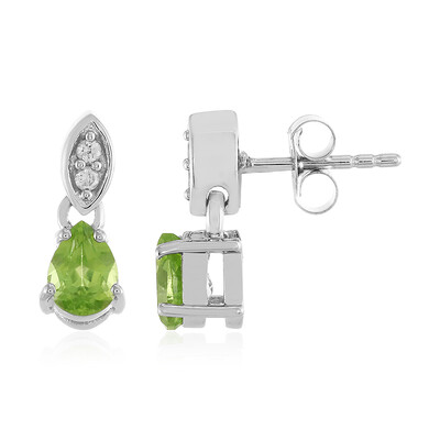 Pendientes en plata con Peridoto
