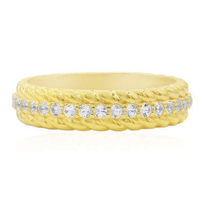 Anillo en plata con Topacio blanco