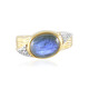 Anillo en plata con Labradorita