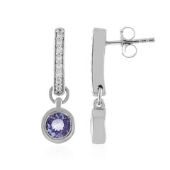 Pendientes en plata con Tanzanita